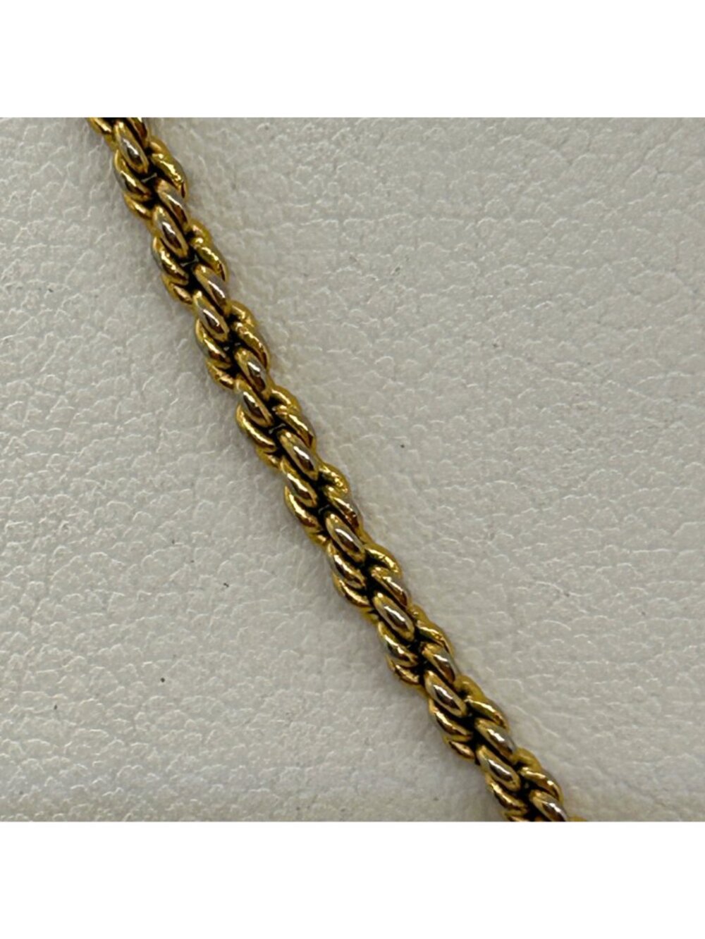 Vintage Napier Gold Tone Rope Chain Necklace 15" Signed Choker Twisted Retro - Picture 4 of 12